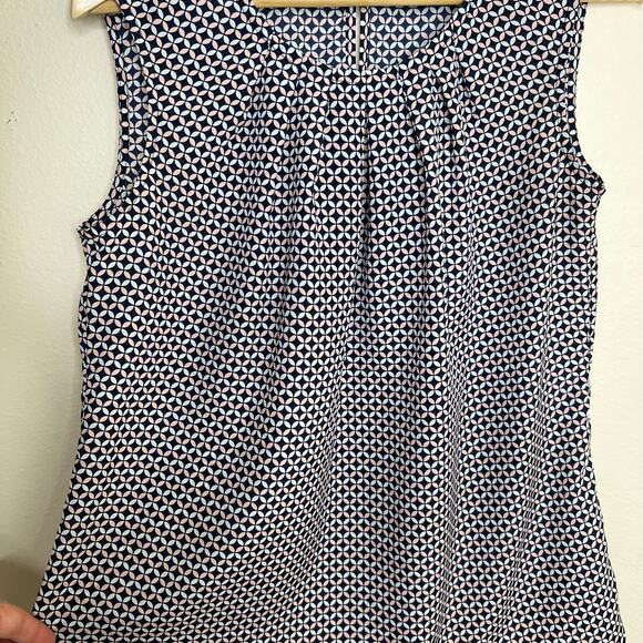 Merona Diamond Patterned Sleeveless Top Medium - Picture 4 of 9